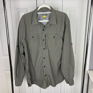 Eddie Bauer Quick Dry Olive Green Men's shirt.